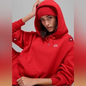 ALO Yoga Vibrant Red Hoodie